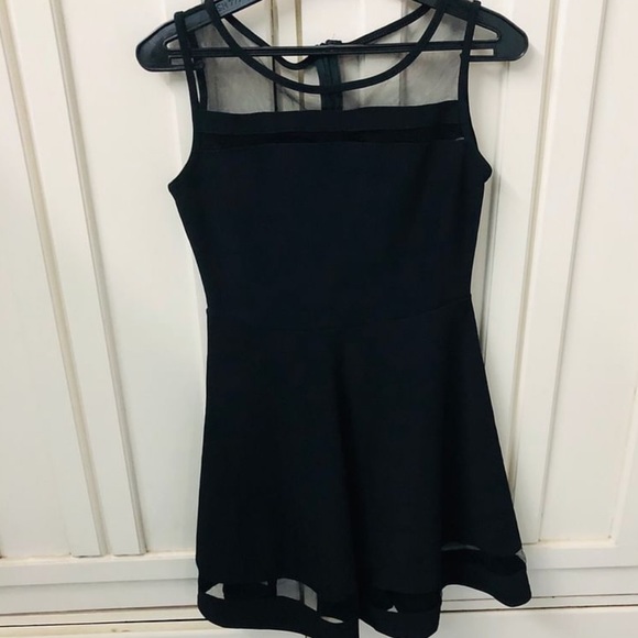 Mesh black skater dress - Picture 3 of 6